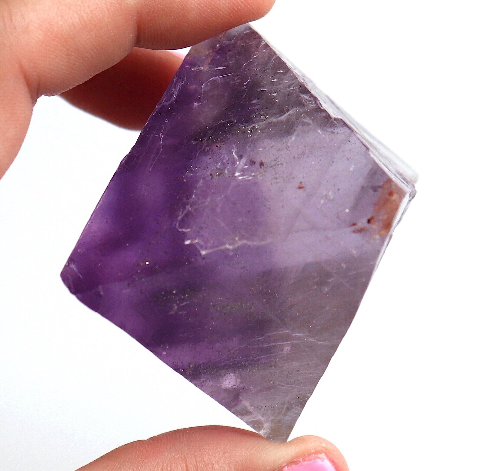 Fluorite Octahedron Large Gem Grape Purple From Illinois 6.5 cms  WOW  :} :}