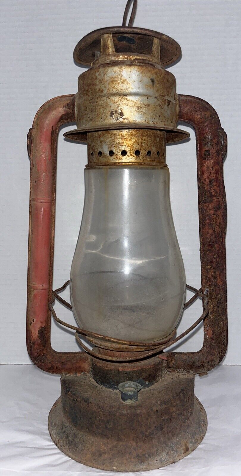 Antique DIETZ BLIZZARD NO.2 KEROSENE IRON HURRICANE lantern NY U.S.A.
