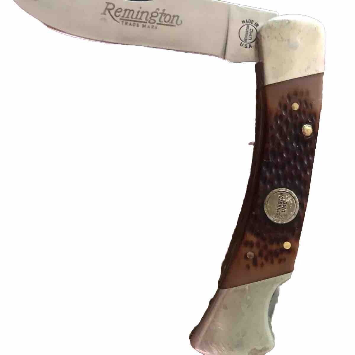 Vintage Remington UMC R-9 Outdoorsman  Lockback Knife Made In USA