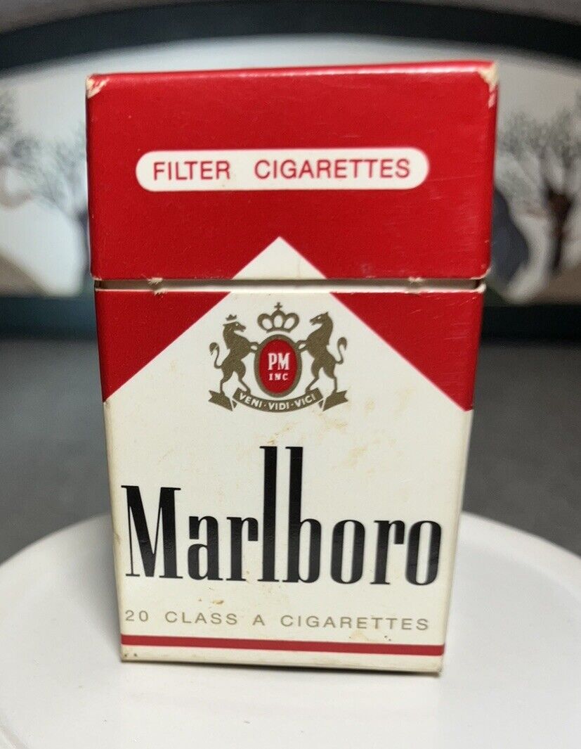 Marlboro Match Box Red Cigarette Unused New ,1 3/8W-2 3/8 T-5/8”Deep