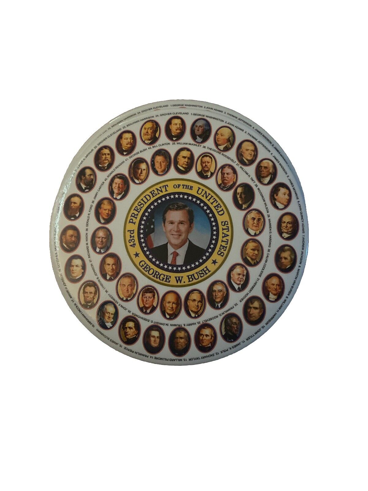 43rd President of the United States - George W. Bush | 2001 Jumbo Button
