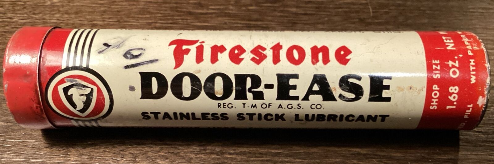 Vintage Firestone Door Ease Lubricant Tin Nice