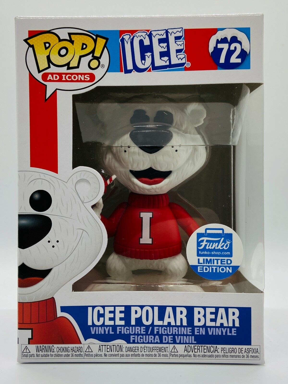 FUNKO POP ICEE POLAR BEAR AD ICONS CYBER MONDAY LIMITED SHOP EXCLUSIVE