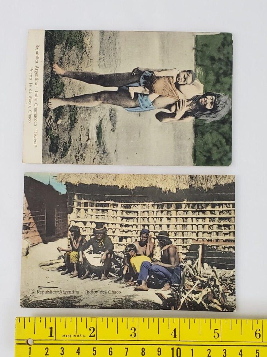 Vintage Postcards Republica Argentina - India Chamacoco \