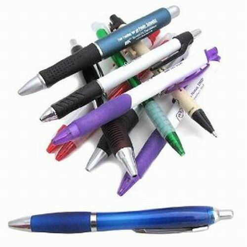Wholesale Bulk Lot of 1000 Misprinted Plastic Retractable Pens+ 