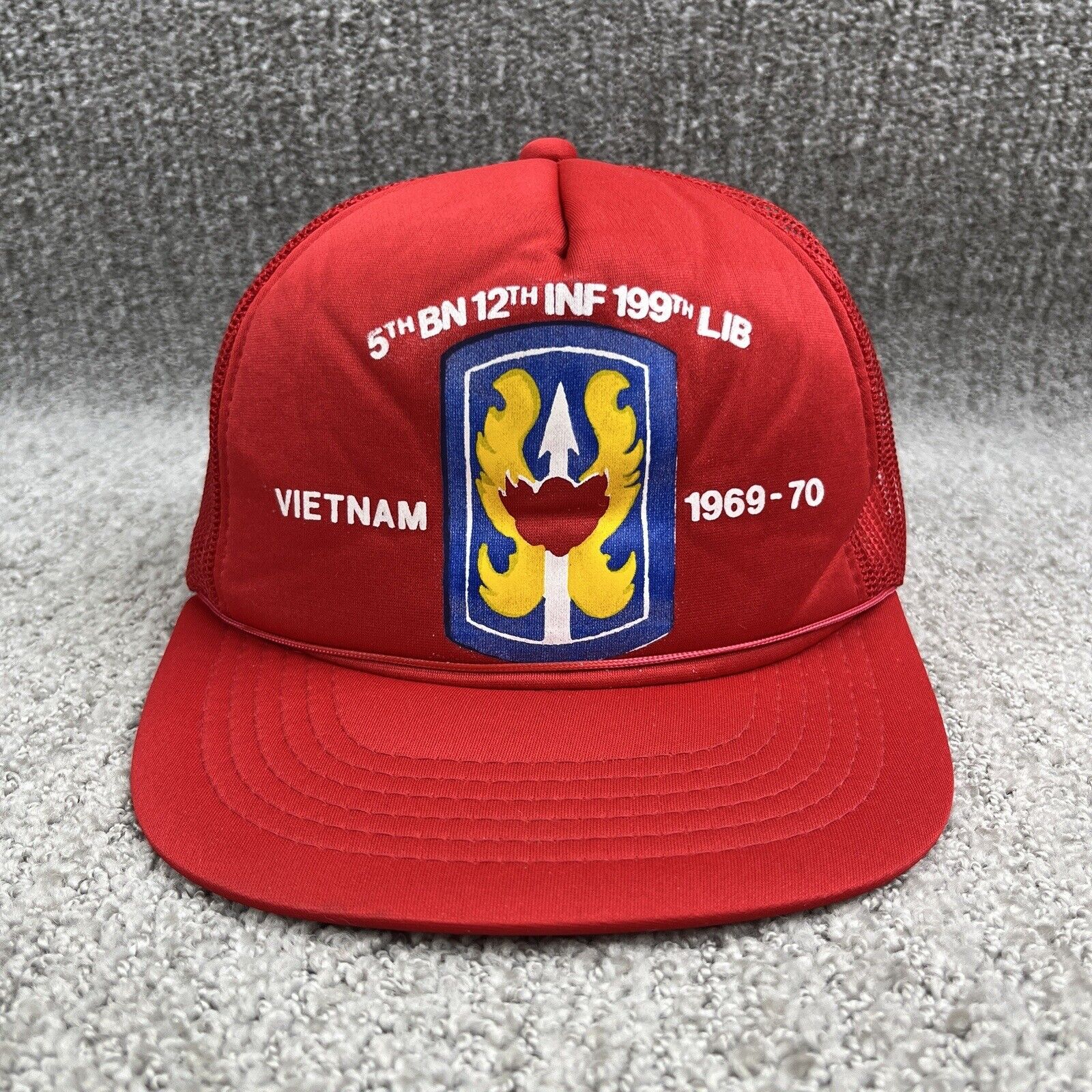 Vietnam Cap Hat 5th Battalion 12th Infantry 199th Light Infantry Brigade US Army