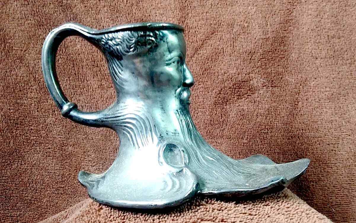 Antique Jennings Bro. Silverplate Figural Man Chamber Stick RARE