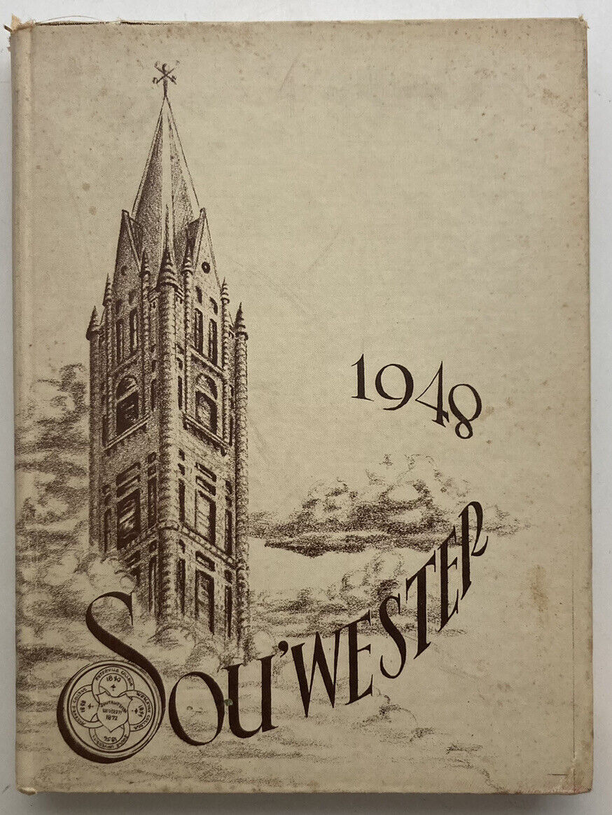 Vintage 1948 Sou\'Wester Yearbook, Southwestern University, Georgetown TX Texas
