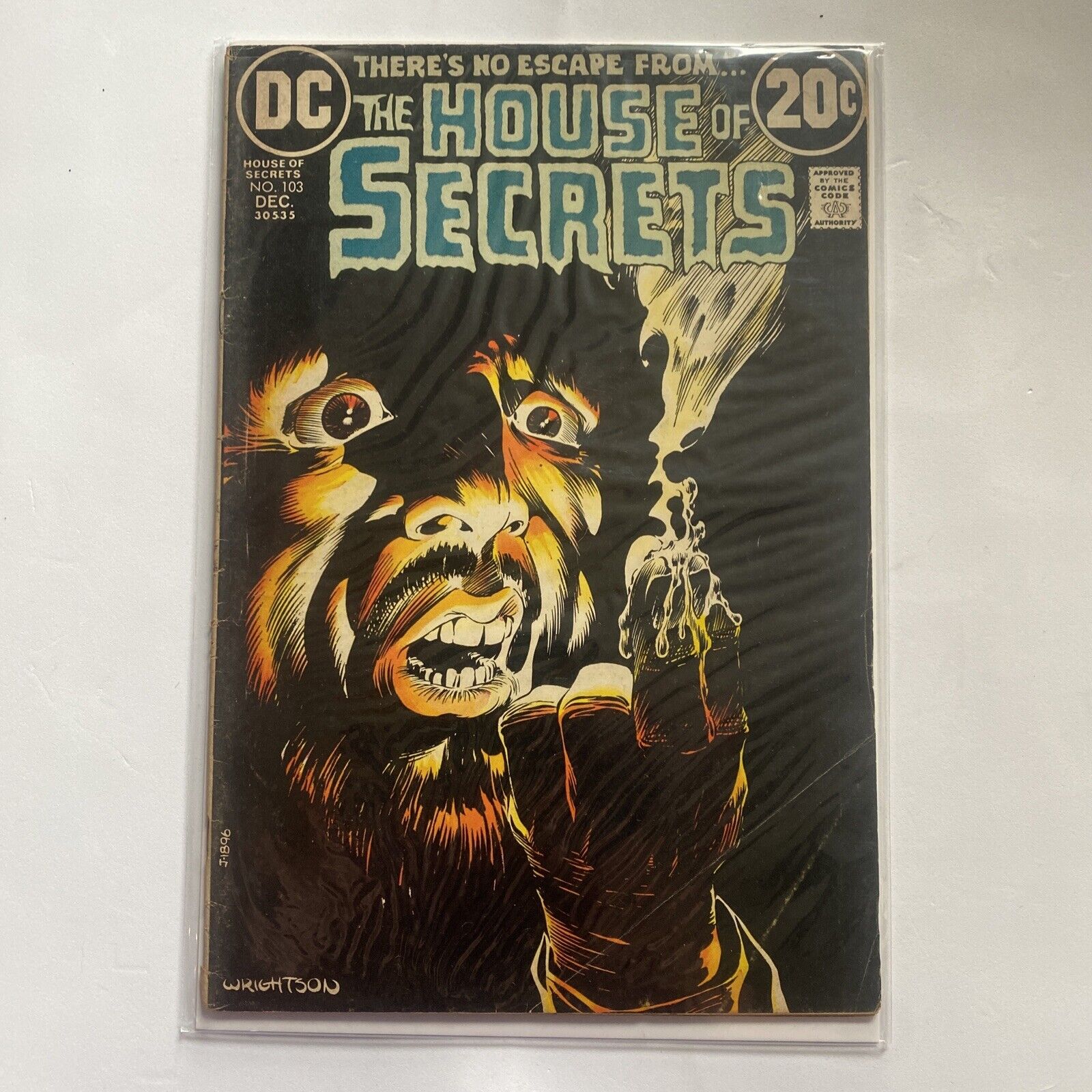 House of Secrets #103 DC 1972 Bernie Wrightson Horror Cover Art Sheldon Mayer