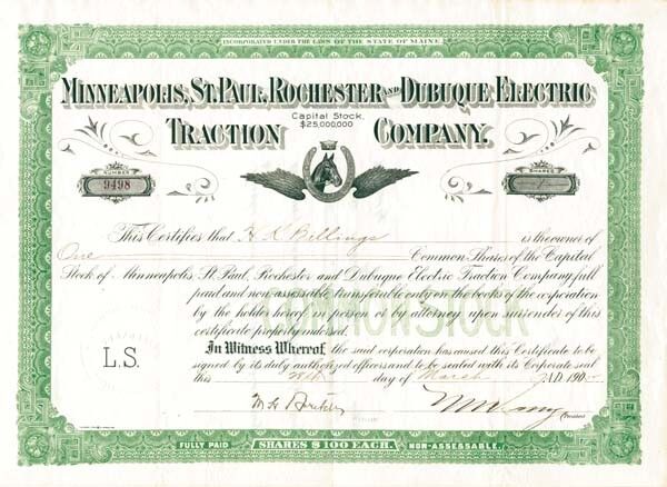 Minneapolis, St. Paul, Rochester and Dubuque Electric Traction Co. - Railroad St