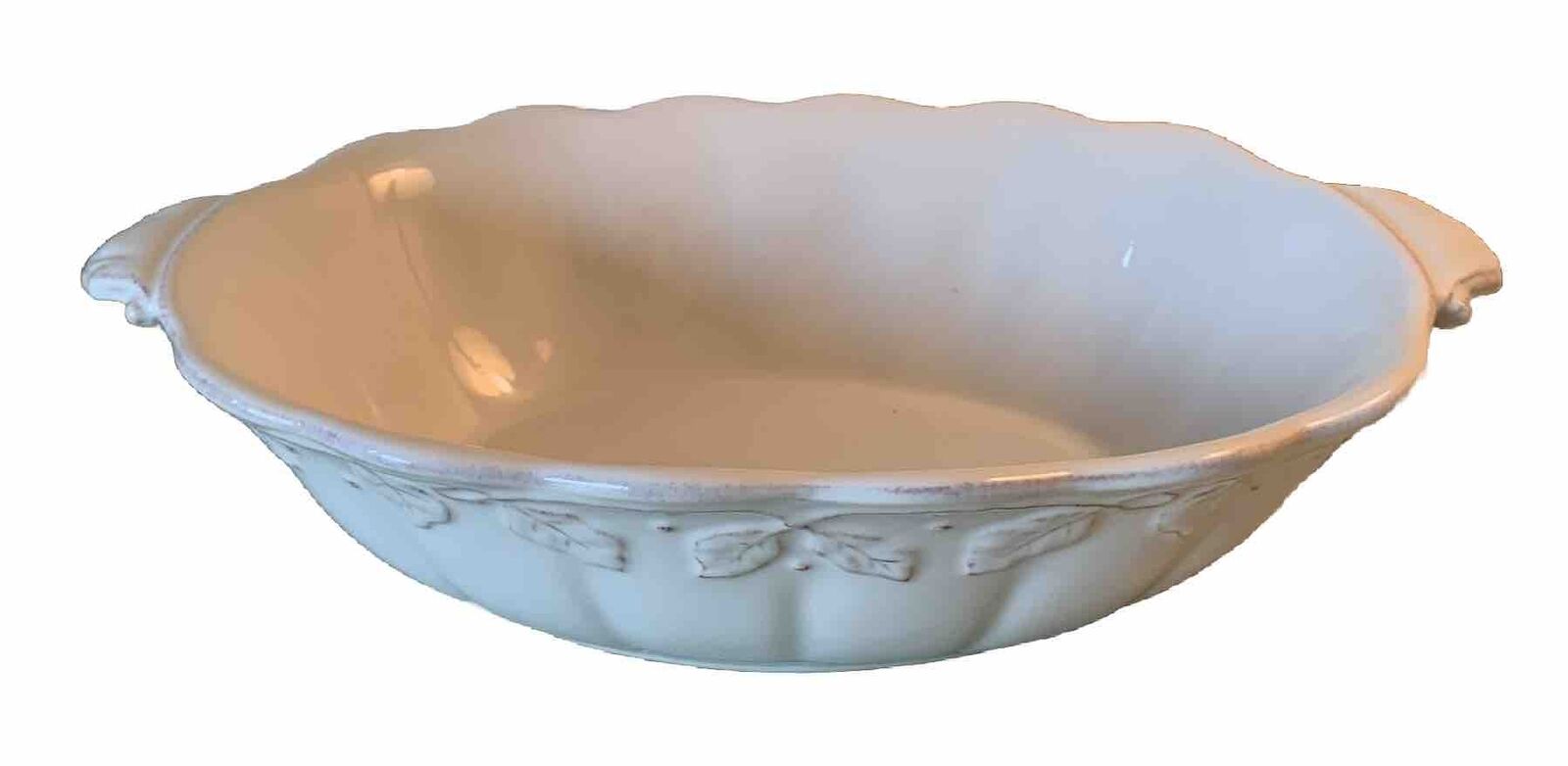 Longaberger Pottery Floral Baking Serving Dish Bowl 9” X 12” X 4” Bakeware