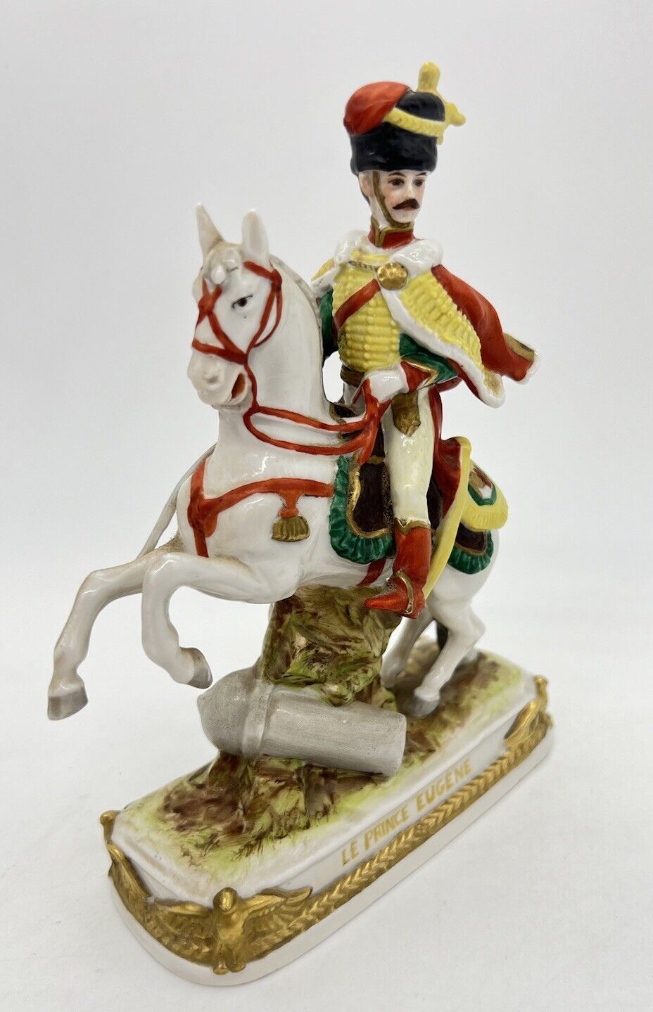 Scheibe alsbach marked German porcelain Napoleon LE PRINCE EUGENE 6”x5” 🐎