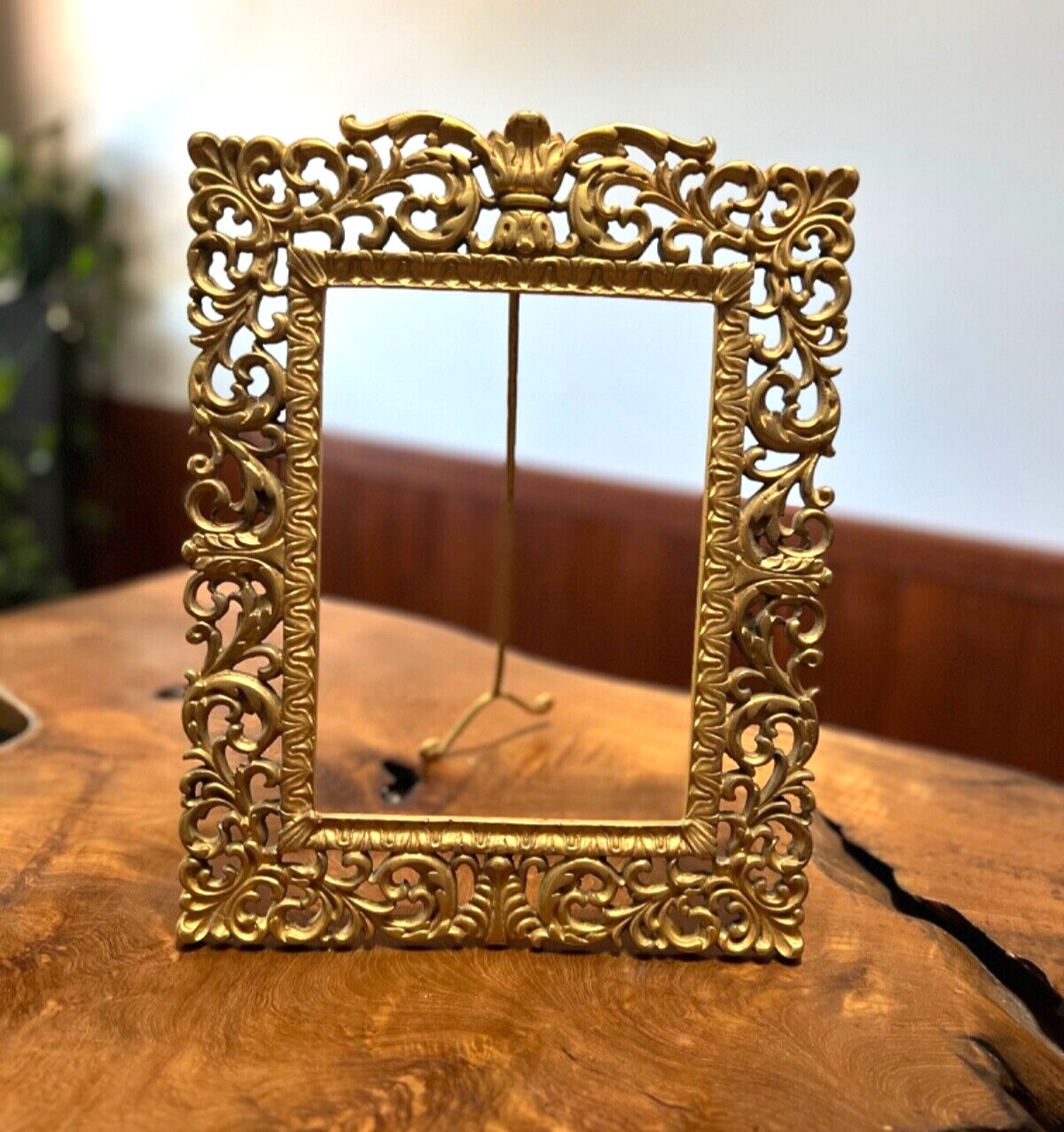 Beautiful Antique Heavy French Gilt Bronze Frame