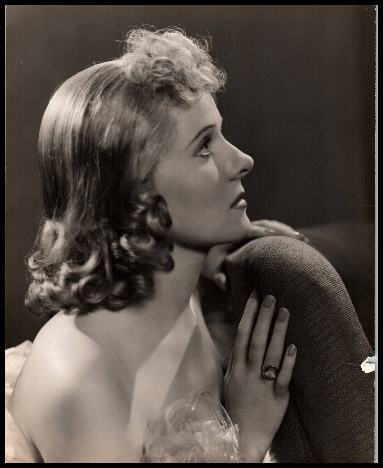 Hollywood Beauty ANN TODD STYLISH POSE 1920s STUNNING PORTRAIT Photo 778