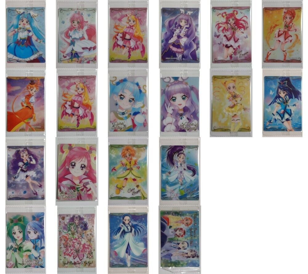 Precure Wafer Sweets 8 a free gift Original Newly Drawn 20 Cards