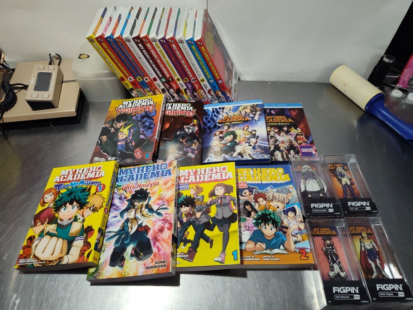 My Hero Academia Mixed Lot 25 Books Bluray & Figpin  Read For List English Manga