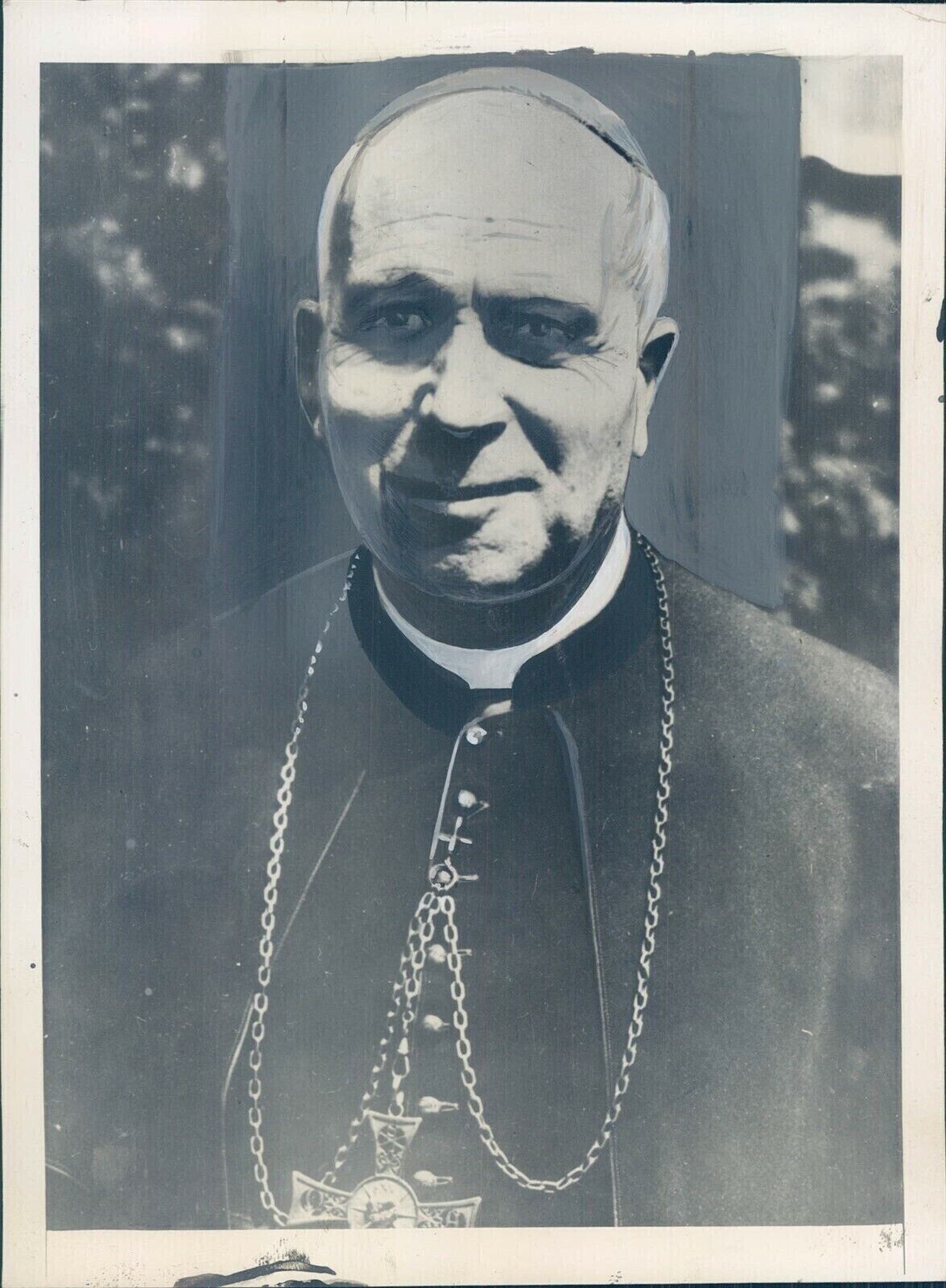 1936 Monsignor Andre Du Bois Della Villebabel Archbishop Religious 5x7 Photo
