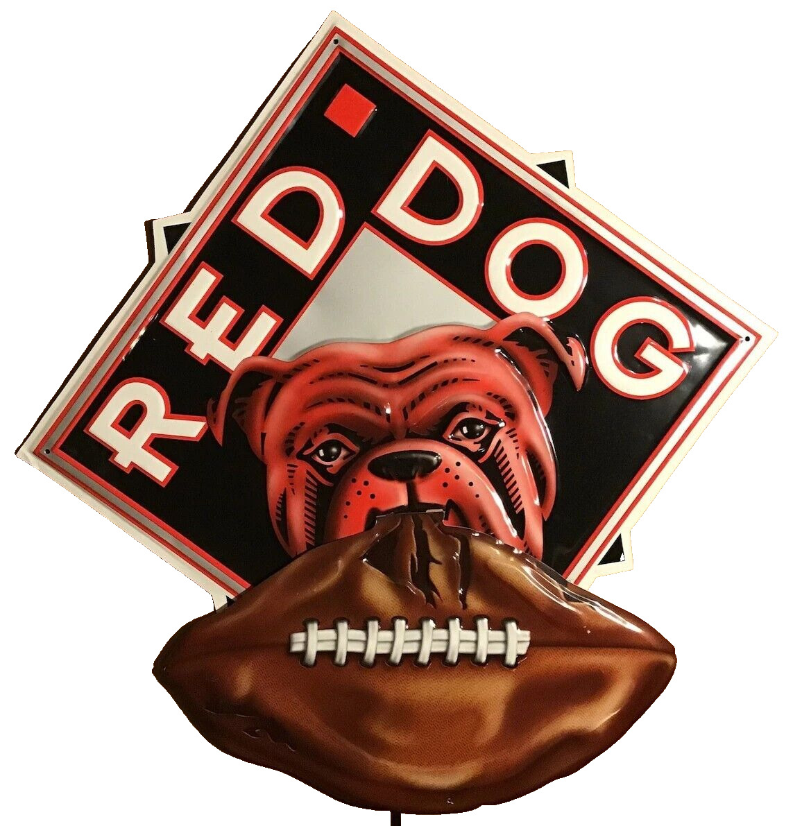Hugh Limited 30x32 Original Red Dog Football Grocery Store Commercial Beer Sign 