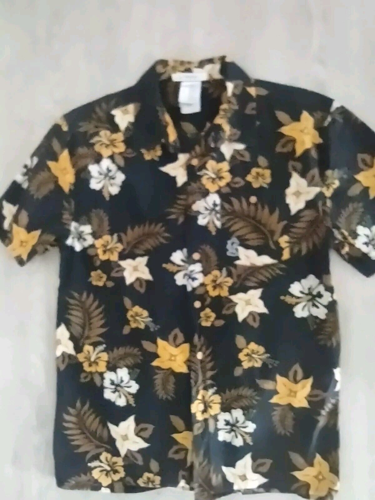 Disney Parks Authentic Original Tropical Flower Guys Size Small Shirt EUC