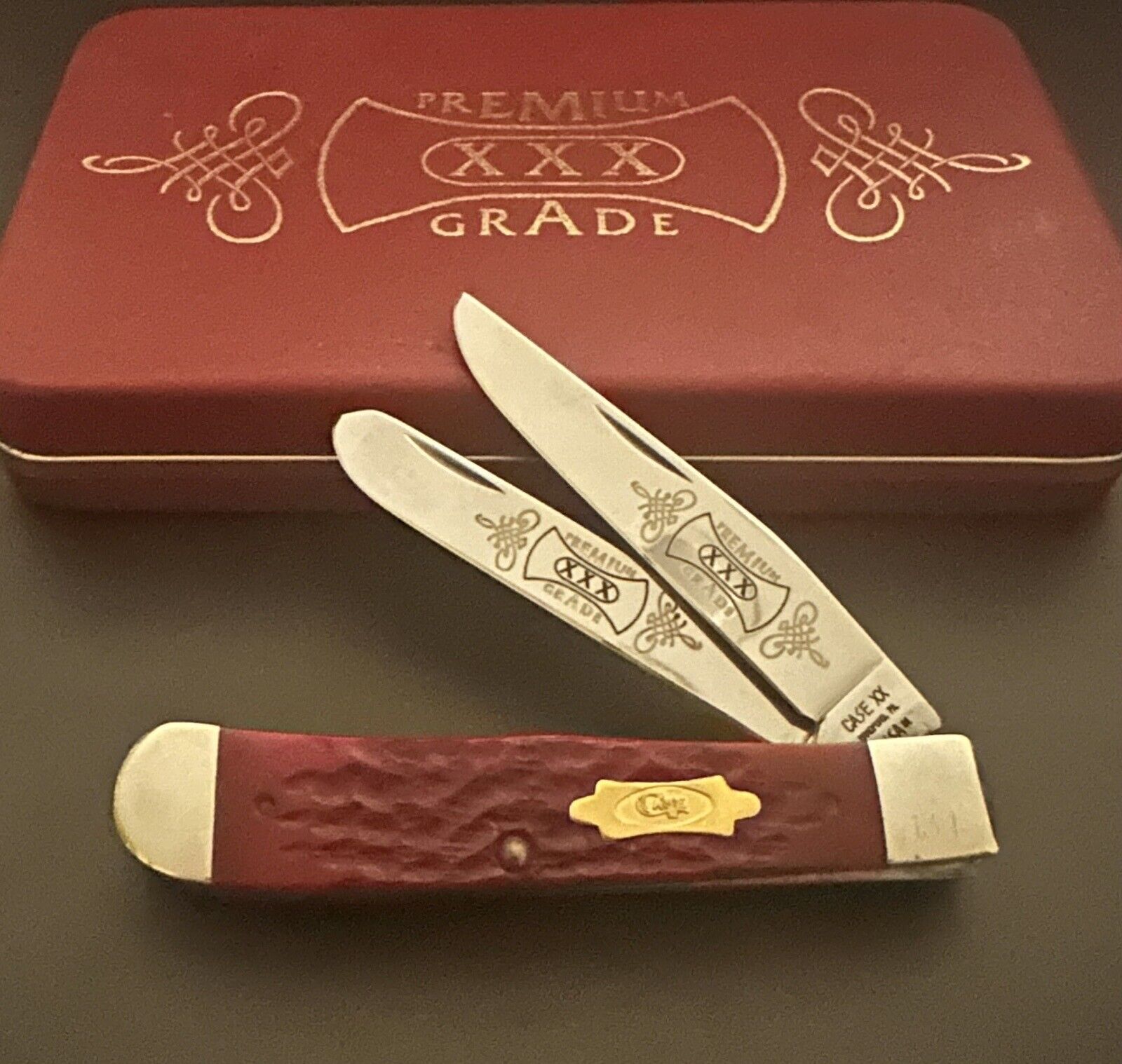 🔥CASE XX Premium Grade XXX 134 Limited Edition Trapper Pocket Knife