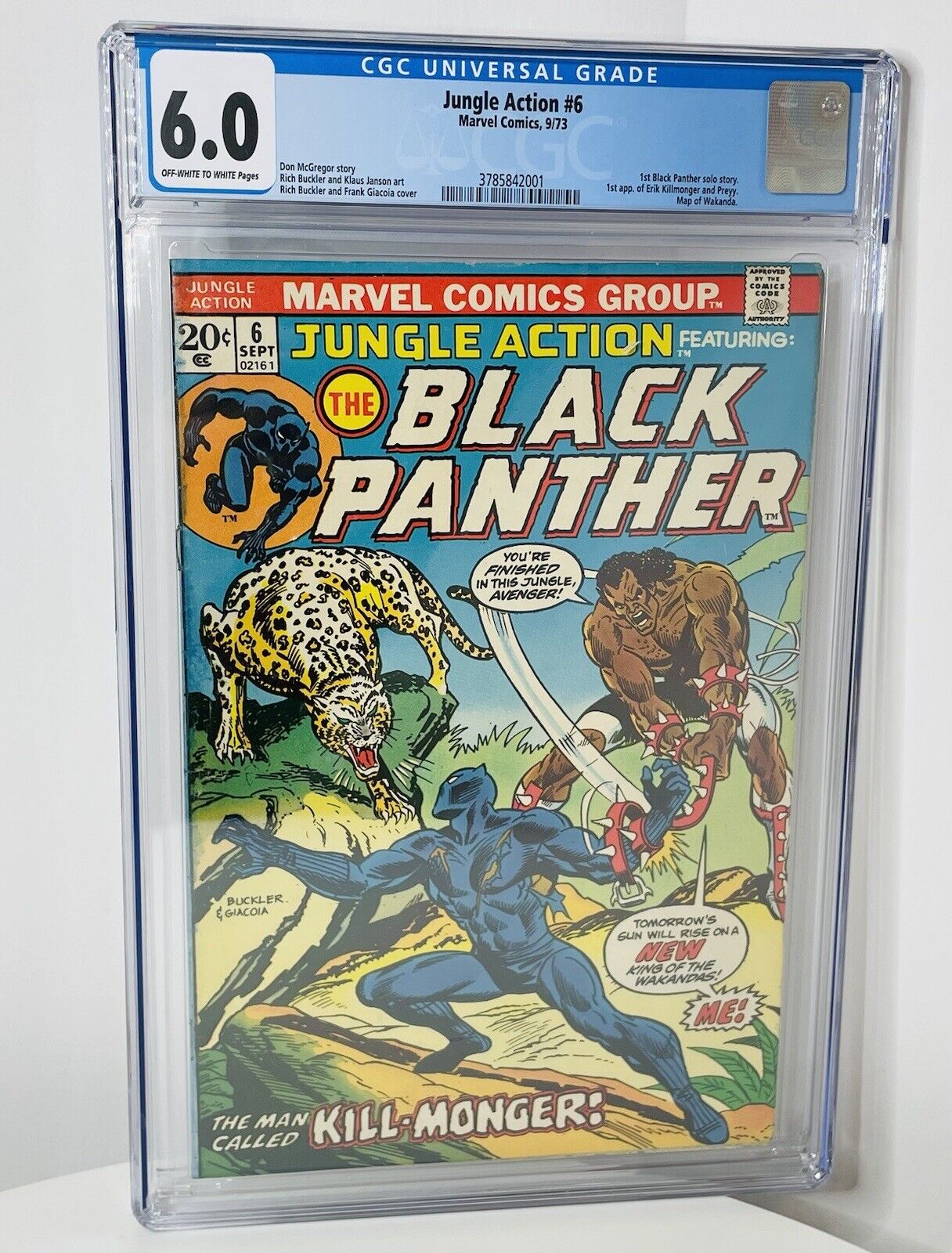 Jungle Action #6 CGC 6.0 First 1st Appearance Killmonger 1st Black Panther Solo