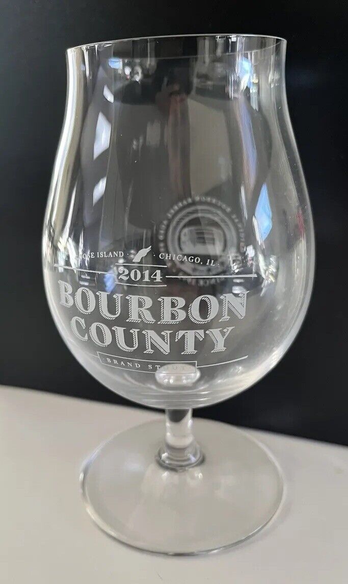2014 Goose Island Bourbon County Snifter Tulip Spiegelau Craft Beer Glass BCBS