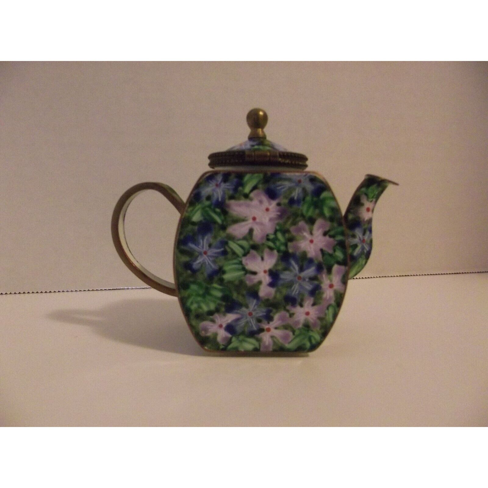 2001 Kelvin Chen #1392 Miniature Teapot Enamel on Copper      B1C    5/7/24