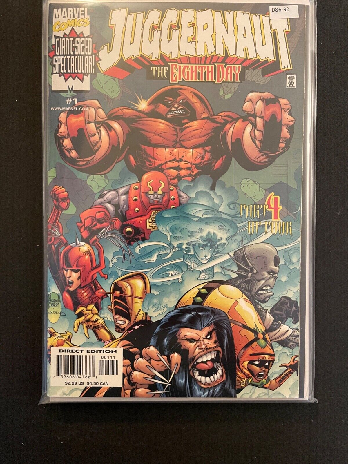 Juggernaut the Eighth Day 1 High Grade 9.4 Marvel Comic Book D86-32
