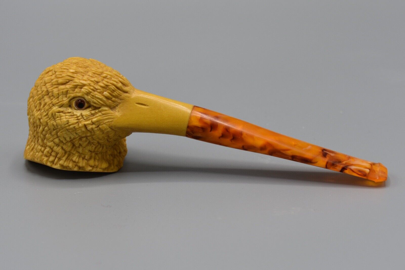 Wild Duck  Figure  pipe Handmade Block Meerschaum-NEW Custom Made CASE#1887