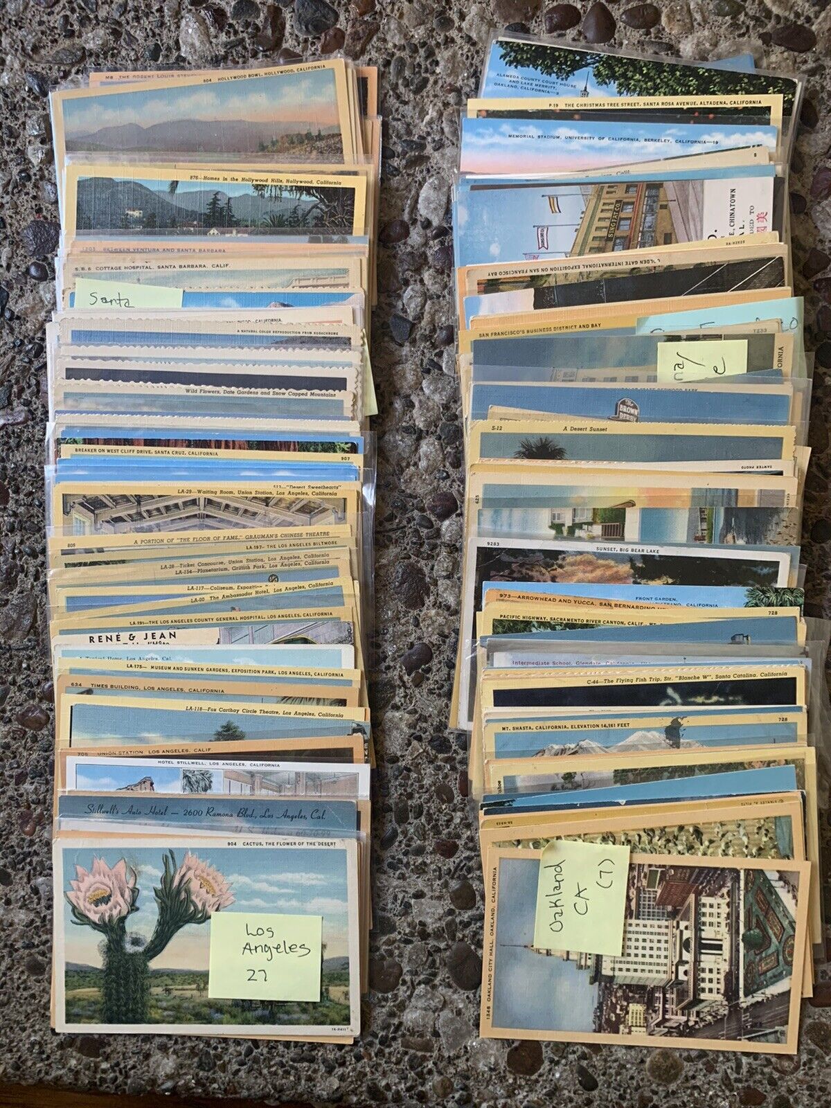 Vintage Collector’s Lot Of 215 Beautiful California Postcards 1940’s & 1950’s