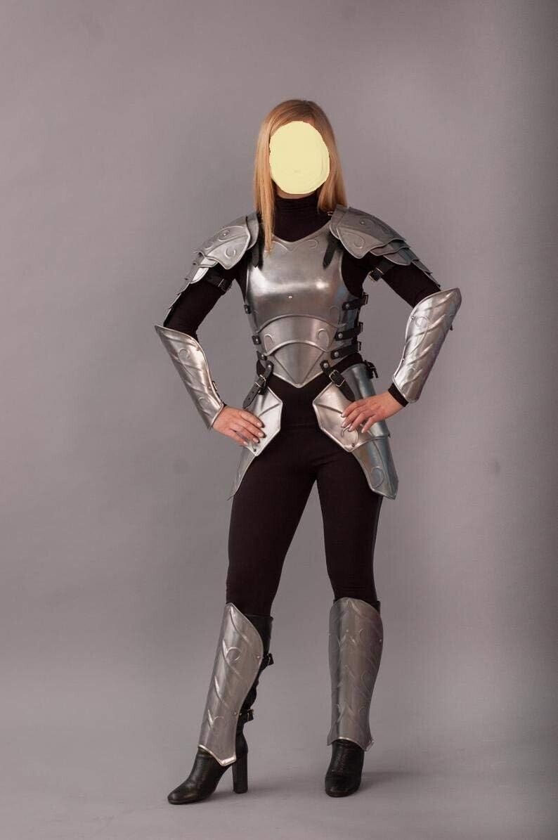 NauticalMart Lady Cuirass Suit of Armor Breastplate Tasset Belt Arm Leg Armor