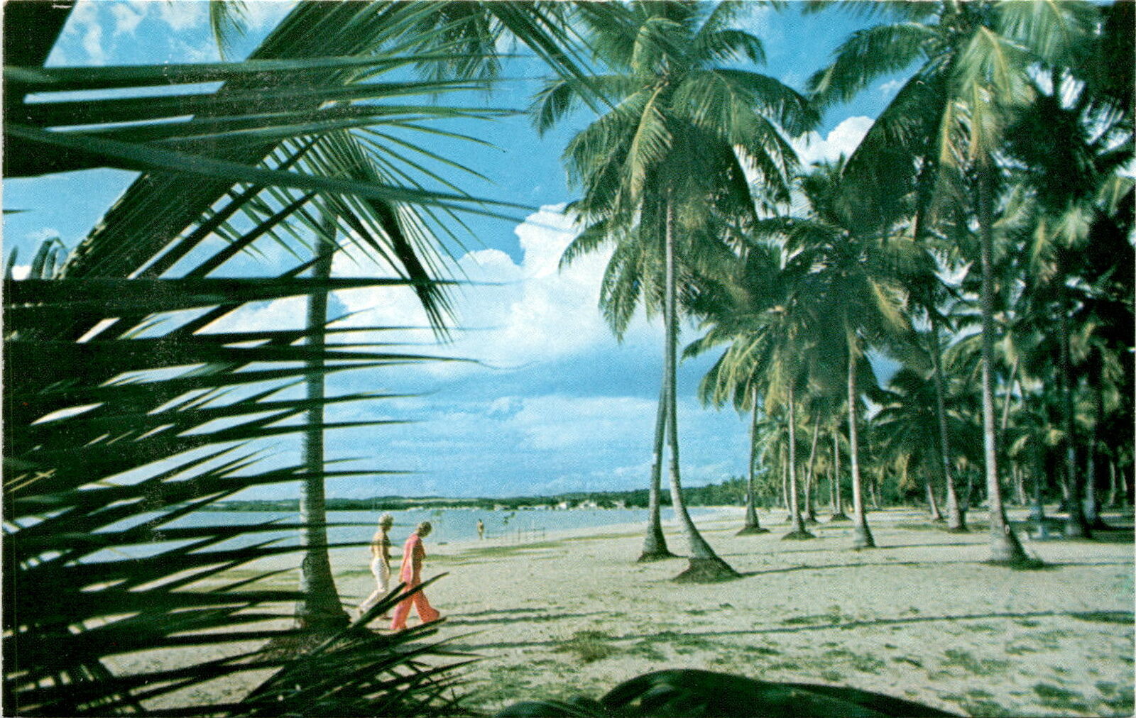 Public Beach, Boqueron, Cabo Rojo, Puerto Rico, crystal clear waters, s postcard