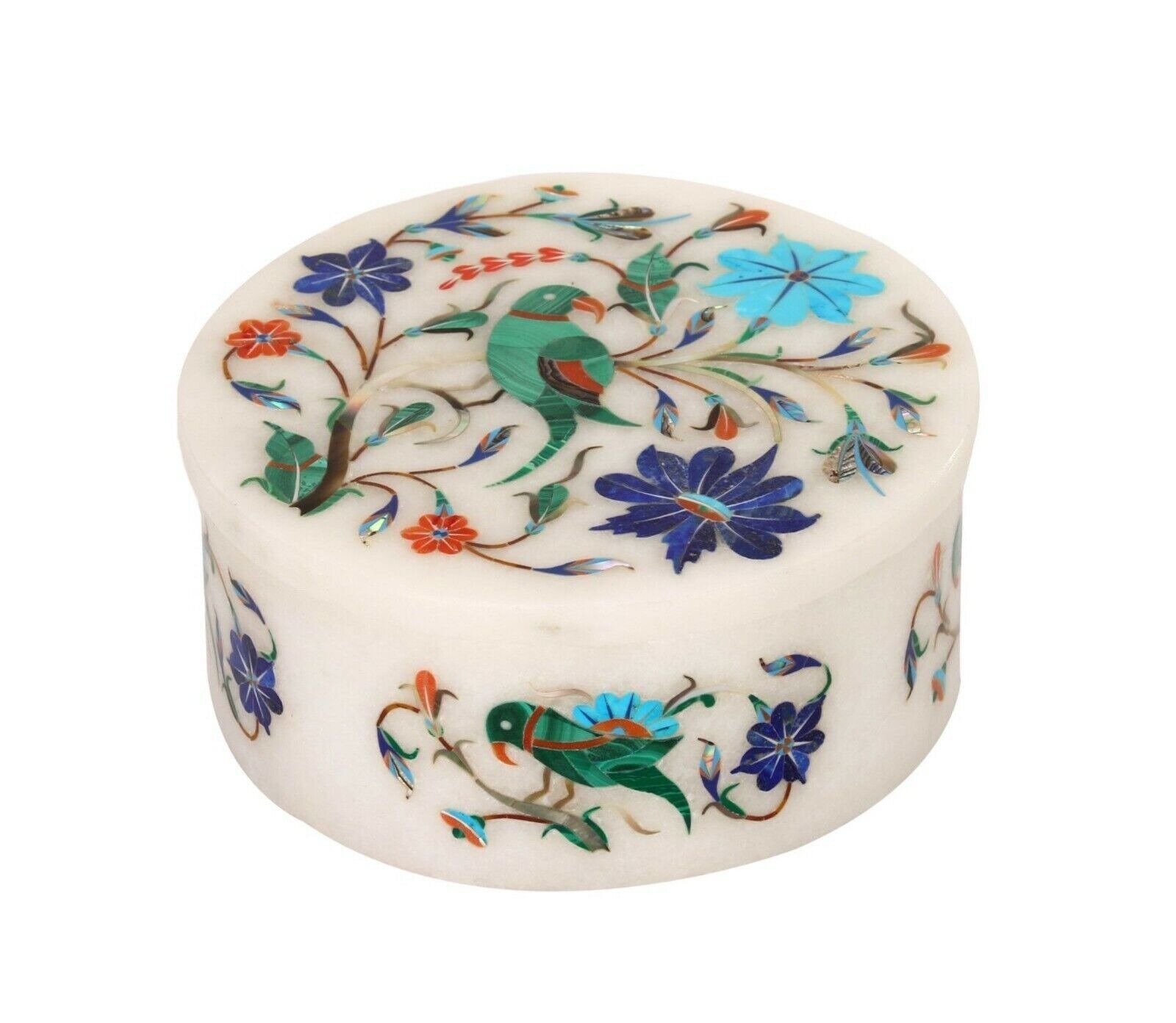 Marble Jewelry Box Nature Pattern Inlay Work to add Royal Look in your Lifestyle
