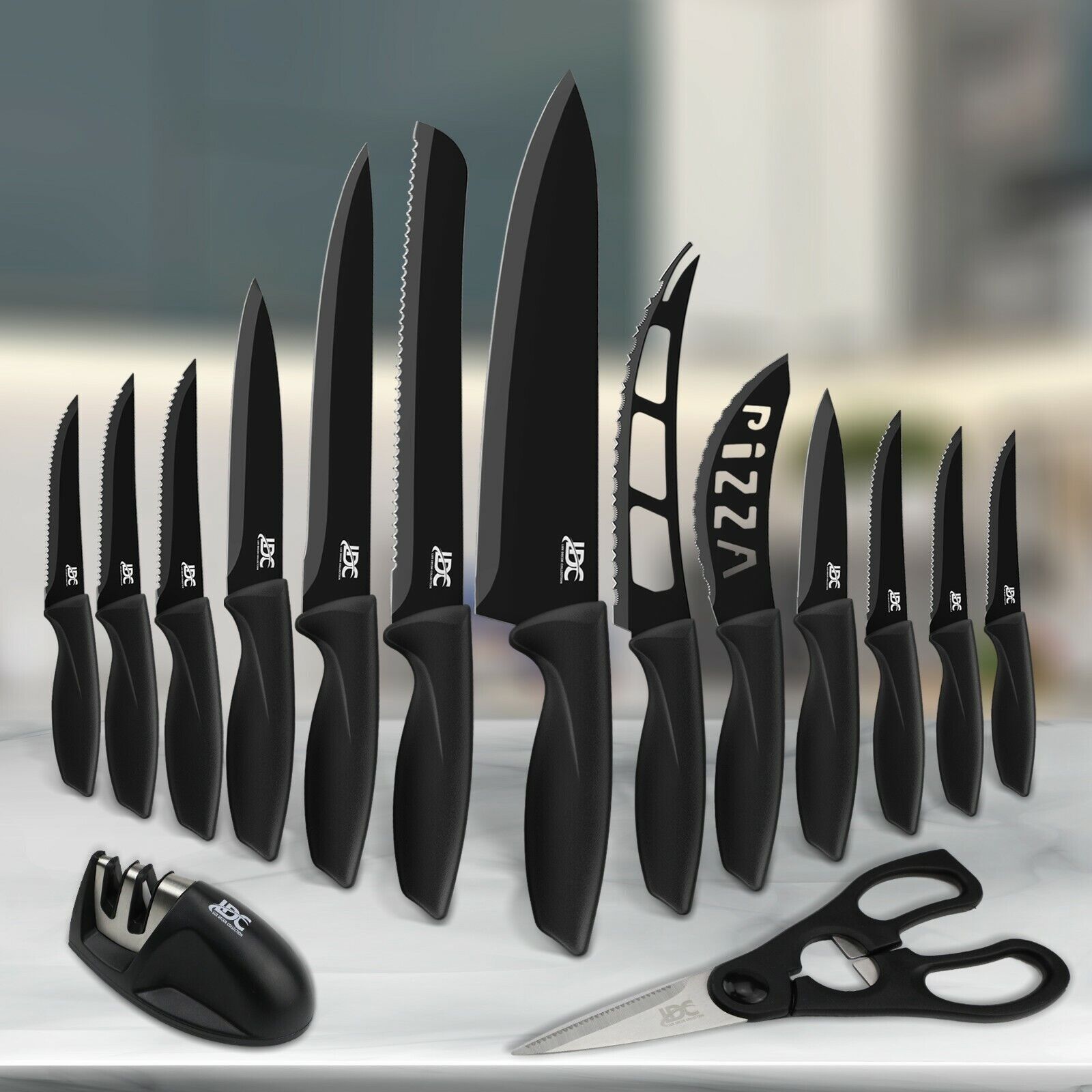 Knives Set Serrated Stainless Steel Steak Kitchen Chef Cutlery Sharp Knifes 