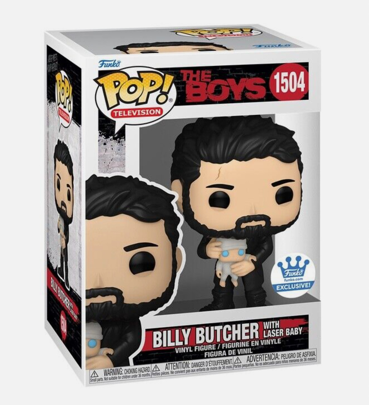 Funko Pop #1504 The Boys Billy Butcher with Laser Baby Funko Shop Ex IN HAND