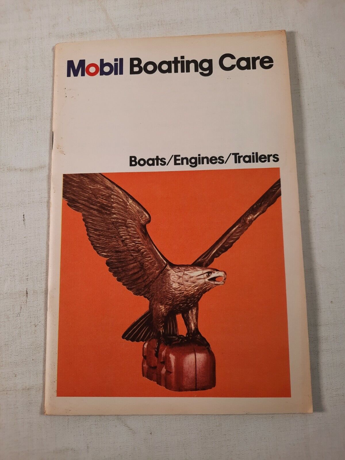 Vtg 1968 Mobil Safety Afloat Pamphlet Oil Advertising Boat USA 