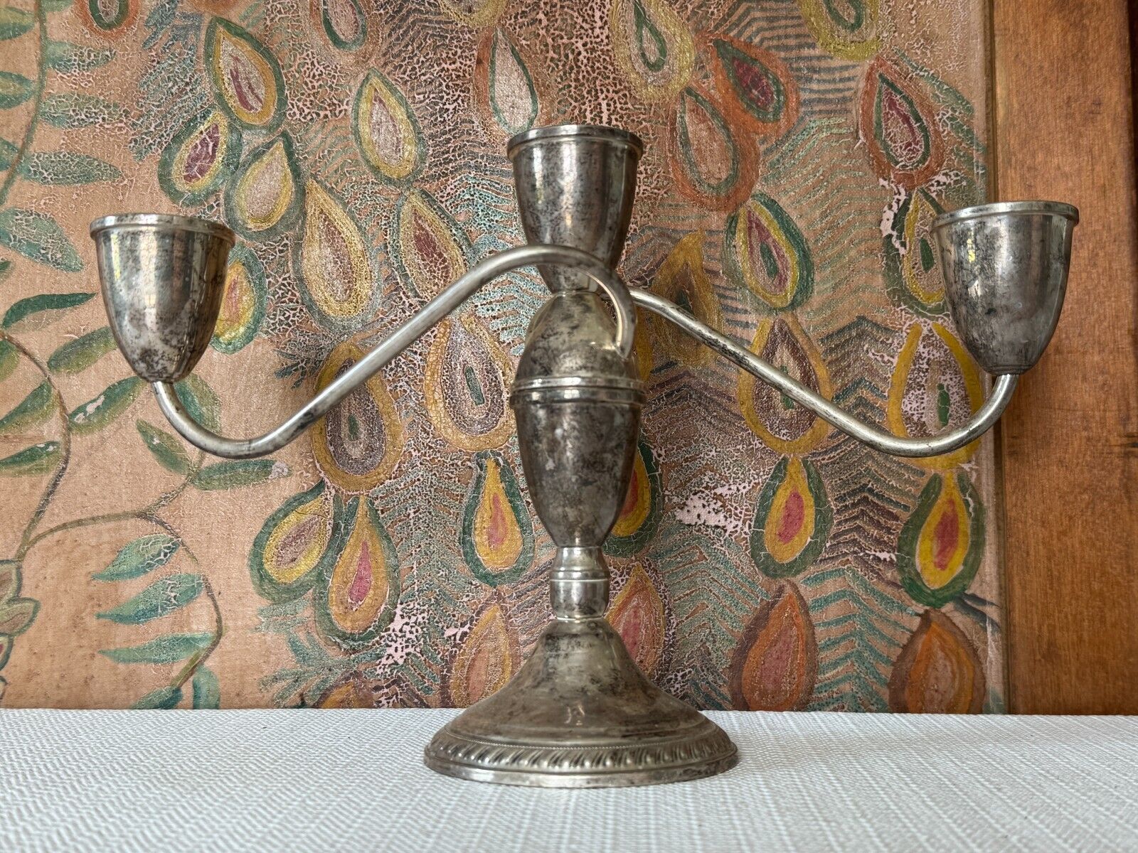 Vintage Duchin Creations Sterling Silver Weighted 3 Light Candelabra
