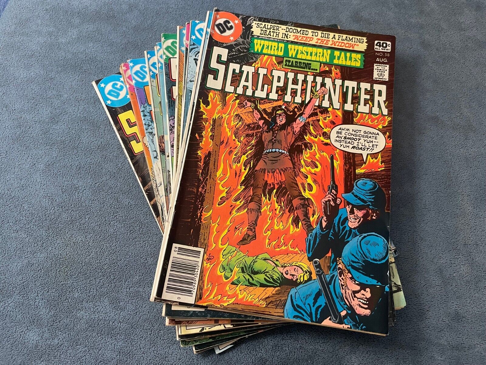 Weird Western Tales #58-70 DC Comic Book Lot Scalphunter Mark Jewlers Mid Grade