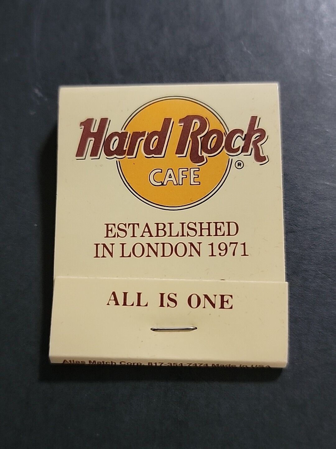 Vintage Pack/Box Of Matches - Hard Rock Cafe - London