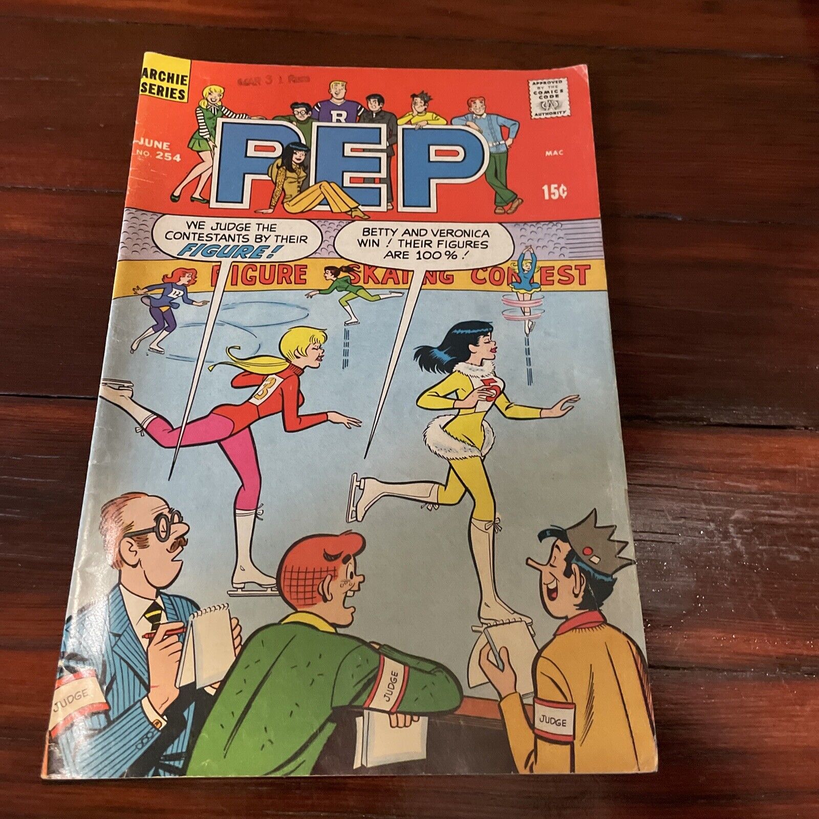 PEP #254 Archie Comics - Dan DeCarlo cover, Al Hartley Archie 1971