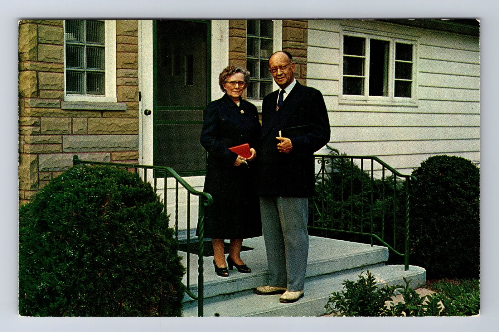 Pontiac MI-Michigan, Dr & Mrs. Savage, Founders Maranatha, Vintage Card Postcard