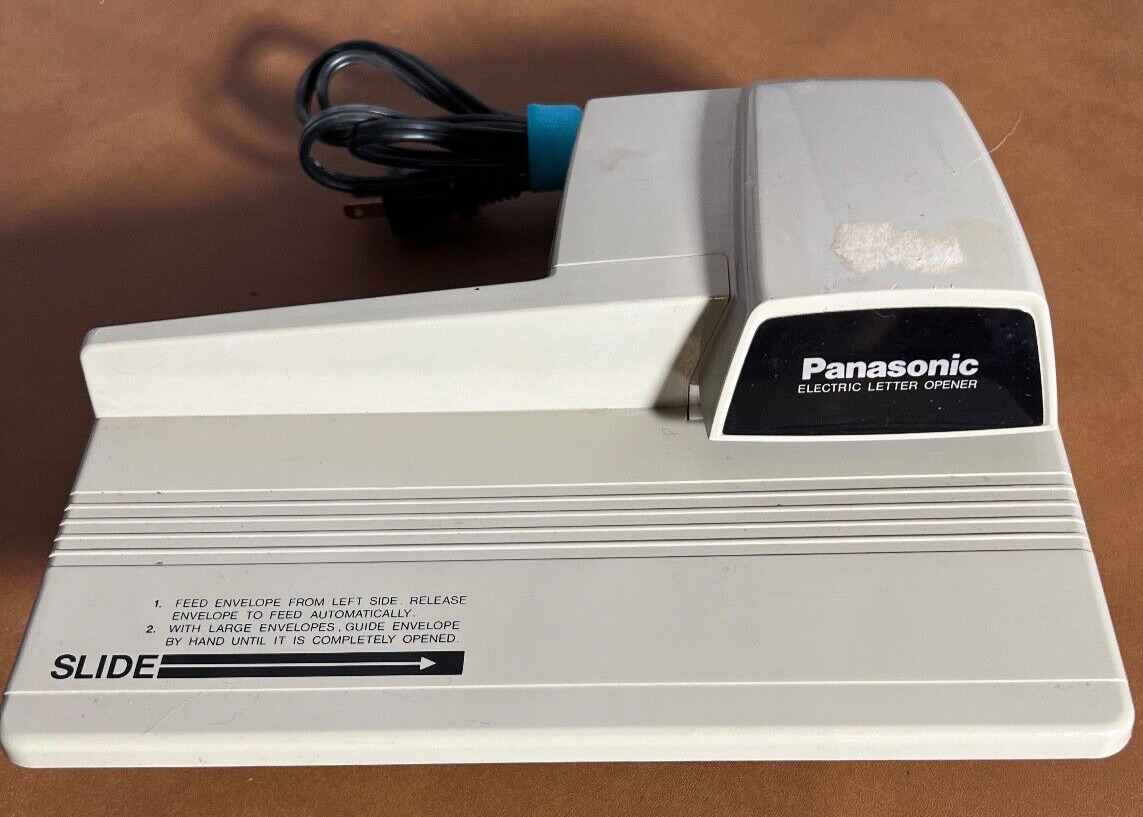 Panasonic BH-752 Electric Envelope Letter Opener Made in Japan Tested Working