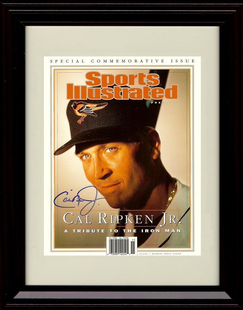 Gallery Framed Cal Ripken Jr - The Iron Man - Baltimore Orioles Autograph