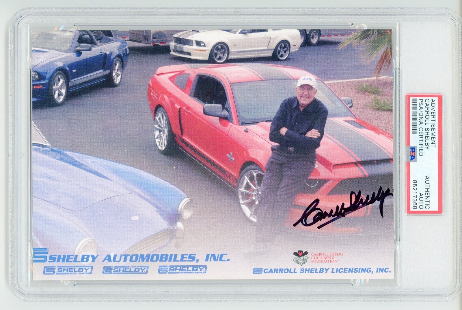 Carroll Shelby ~ Signed Autographed Ford Mustang Designer Photo~ PSA DNA Encased