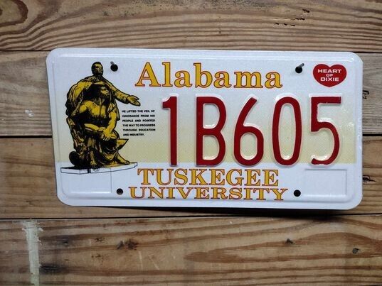 Alabama Expired 2008 Tuskegee University license plate 1B605