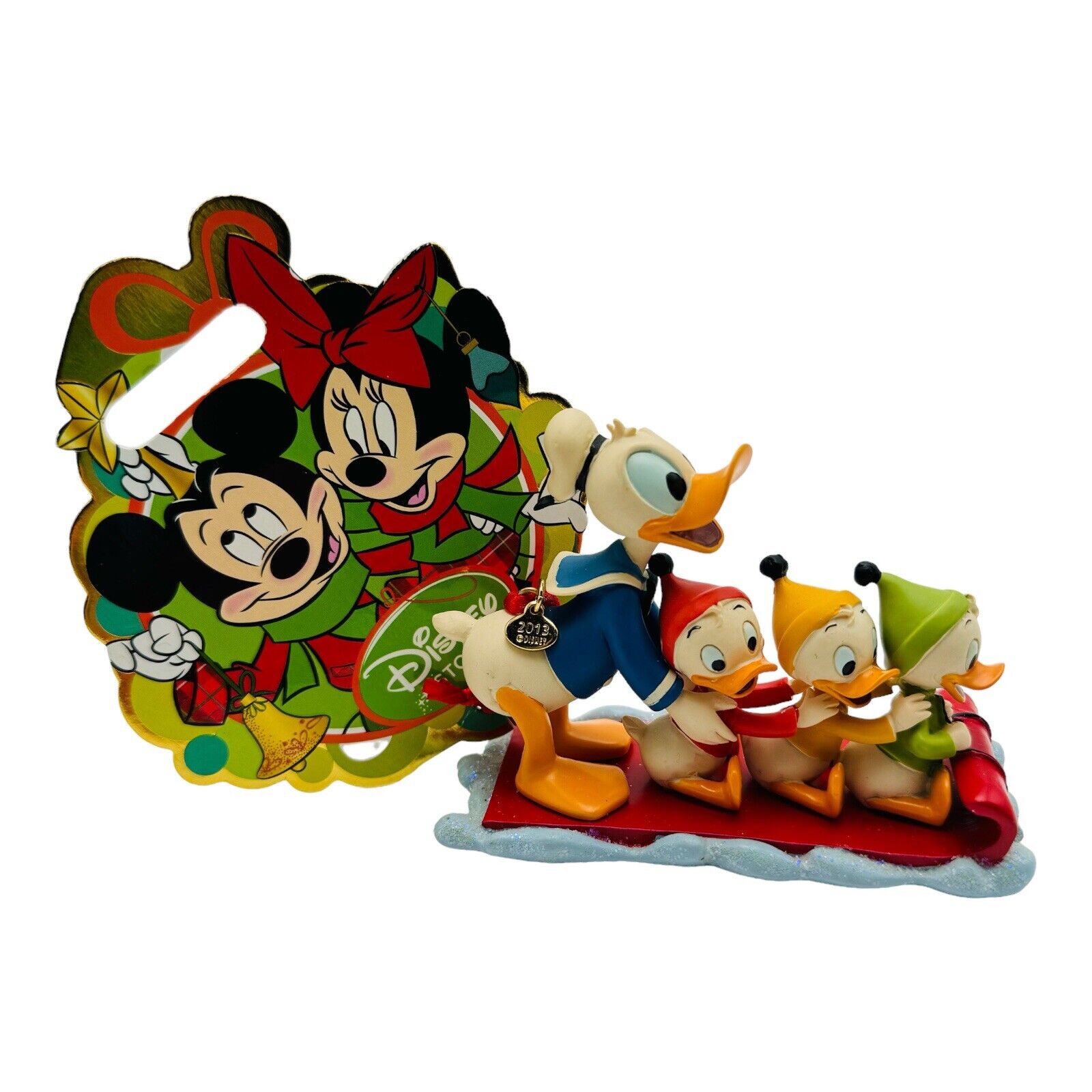 Disney Donald Duck Huey Dewey & Louie Sledding Sketchbook Ornament 2013