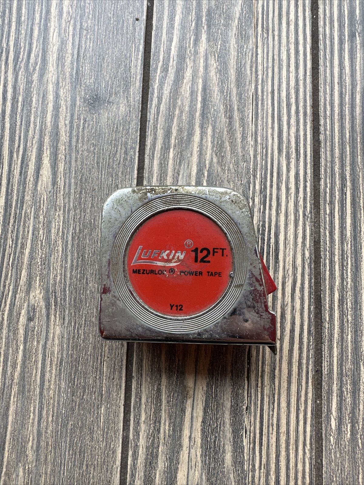 Lufkin 12 FT Tape Measure Mezurlok Power Tape Y12  Vintage