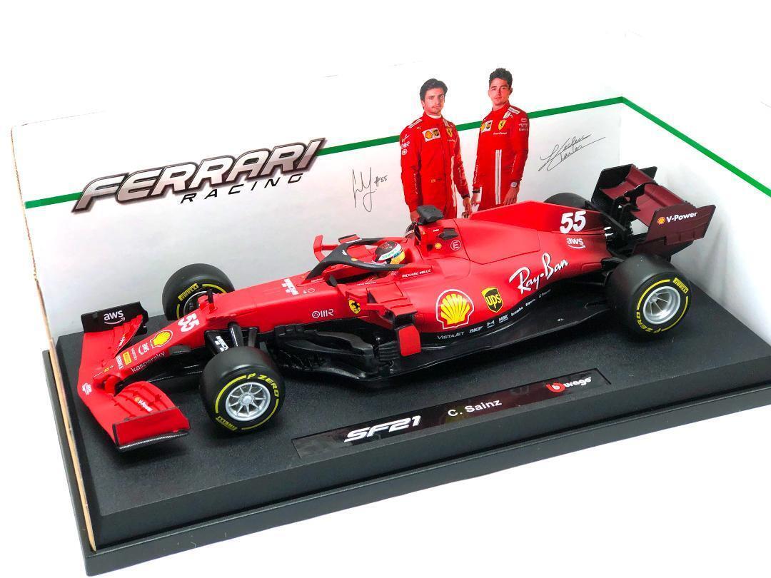 Brago 1/18 Ferrari Sf21 55 2021 C. Sainz