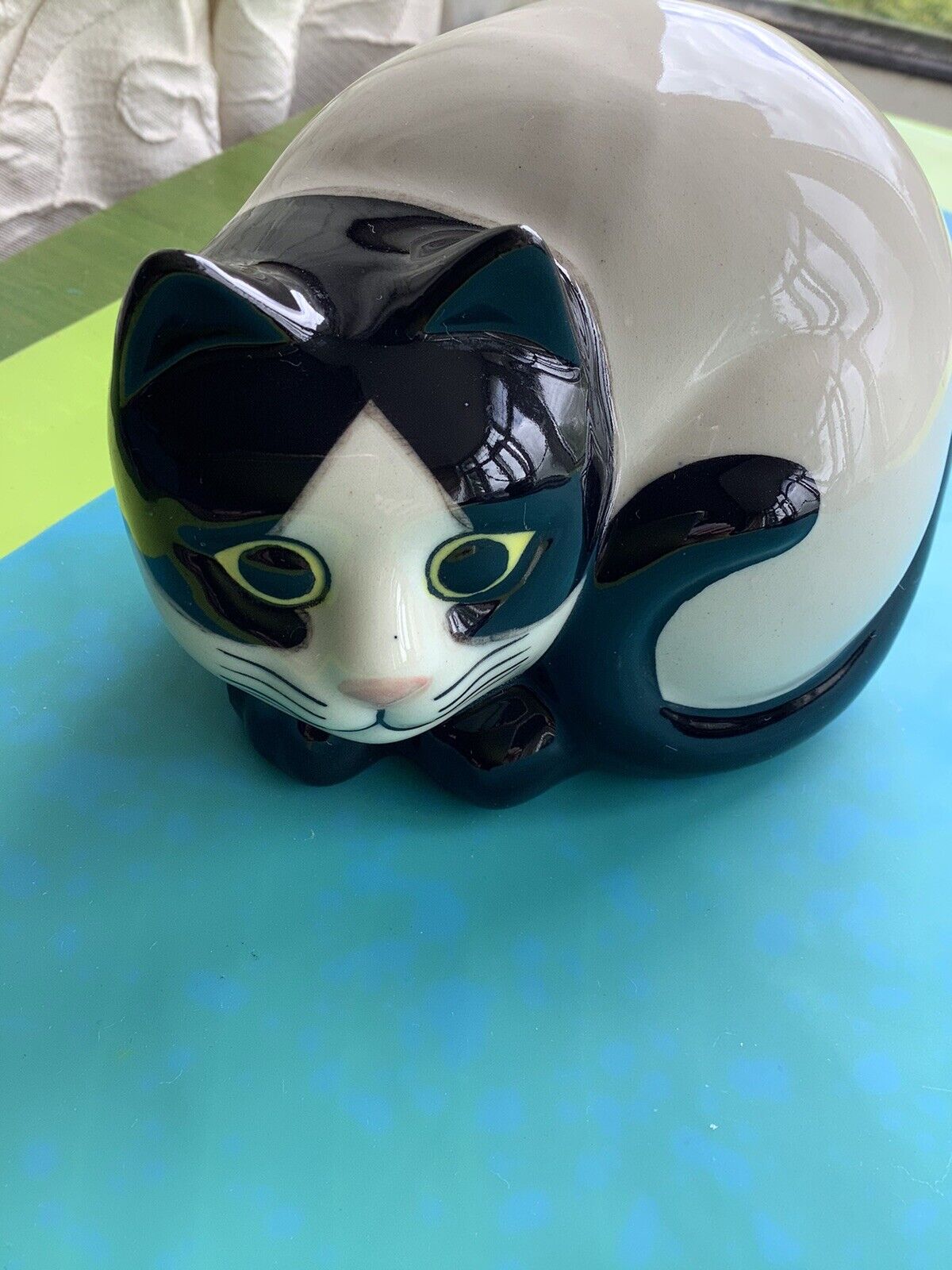 Quail Ceramic Cat ‘Morgan’ Cat Figure