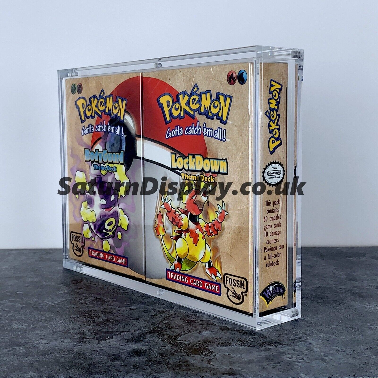 WOTC Era Pokemon Theme Deck Acrylic Case (Double Deck)